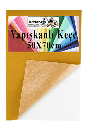 Yapışkanlı Keçe 50x70 cm 1 Adet 2.0 mm Kendinden Yapışkanlı Renkli Hobi Keçesi Elişi Keçe Kumaşı Anasınıfı Kreş Etkinlik