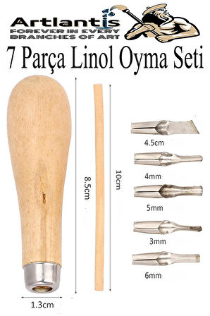 Linol Baskı Seti 1 Paket 35x50 cm Linolyum Tabaka Gri Kretuar Linol Oyma Seti 5 Bıçaklı Rulo Fırça Mürekkep Linol Baskı