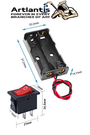 Seri ve Paralel Basit Elektrik Devresi 1 Paket Deney Seti Sarı Mini Duy 3 Adet Mini Ampul 6 Adet Anahtar İş Eğitimi Seti