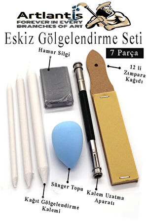Telli Suluboya Bloğu Kağıdı A4 210gr 20 Yaprak İnce Dokulu Gölgelendirme Zımpara Aquarell Kuruboya Dereceli Kalem Uzatma