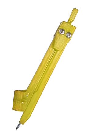 Plastik Pergel 1 Adet Renkli Plastik Öğrenci Pergel Ekonomik Okul Teknik Çizim Kurşun Kalem Yuvalı