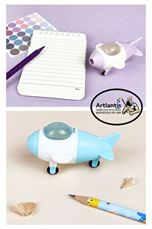 Uçak Figürlü Silgili Kalemtıraş 4 Lü 1 Paket Bubu Uçak Şekilli Silgili Kalemtıraş Sevimli Erkek Çocuk Kalemtıraş Ve Silgi