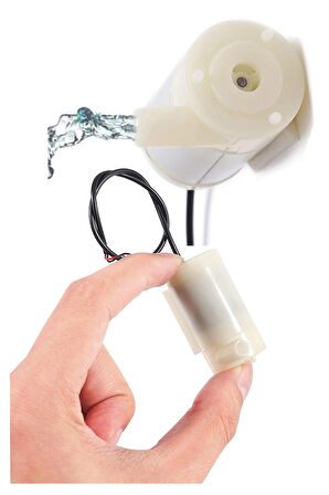 Mini Su Pompası 1 Adet Mikro Dalgıç Pompa Solonoid Su Pompası DC 3-5 Volt Küçük Akvaryum Motoru 100l/h