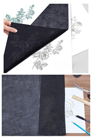 Karbon Kağıdı A4 Beyaz 10 Adet 21x29,7 cm Transfer Kağıdı Kopya Kağıdı Renkli Karbon Kağıdı Ahşap Seramik Metal Cam