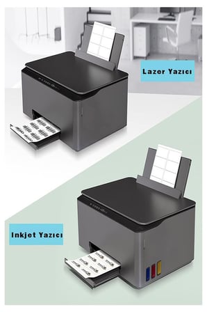 A4 Hazır Beyaz Etiket 52.5x35mm 50 Sayfa 1 Paket 32 li Kendinden Yapışkanlı Fotokopi Lazer İnkjet Kağıdı Yazıcılar İçin