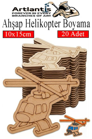Ahşap Boyama Araçlar 20 Adet 10x15cm Taşıtlar Boyama Figürü Etkinlik Çoçuk Gelişim Motor Beceri Kreş Anasınıfı