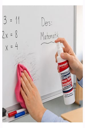 Beyaz Tahta Temizleyici Spreyi 250 ml 1 Adet Penmark Tahta Spreyi Sınıf Okul Tahta Spreyi Beyaz Yazı Tahtası Spreyi