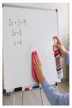 Beyaz Tahta Temizleyici Spreyi 250 ml 1 Adet Penmark Tahta Spreyi Sınıf Okul Tahta Spreyi Beyaz Yazı Tahtası Spreyi