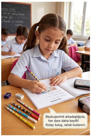 Baykuş Kurşun Kalem 8 Adet Faber Castell Yuvarlak Gövdeli Siyah Kurşun Kalem Yumuşak Yazım Kolay Tutuş Kaliteli Okul