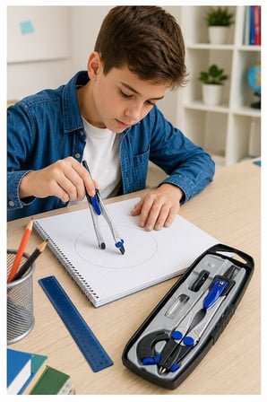 Metal Pergel Seti 1 Adet Maped 538700 Technic Compact Profesyonel Pergel Çizim Proje Matematik Geometri Mimar Mühendis