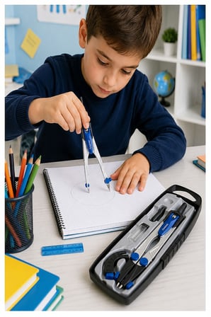 Metal Pergel Seti 1 Adet Maped 538700 Technic Compact Profesyonel Pergel Çizim Proje Matematik Geometri Mimar Mühendis