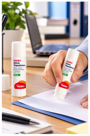 Glue Stick Yapıştırıcı Katı Yapıştırıcı 10 Gr Ruj Yapıştırıcı 1 Adet Noki Okul Yapıştırıcısı Zararsız Büro Ofis Fotoğraf
