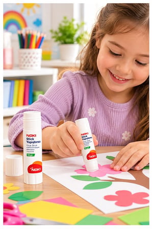 Glue Stick Yapıştırıcı Katı Yapıştırıcı 10 Gr Ruj Yapıştırıcı 3 Adet Noki Okul Yapıştırıcısı Zararsız Büro Ofis Fotoğraf