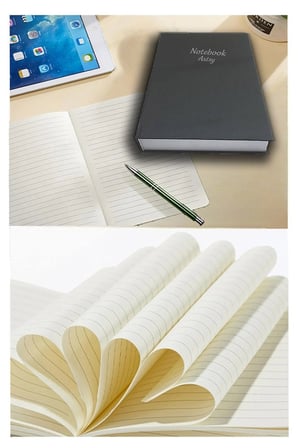 Kırmızı Ciltli Çizgili Defter 300 Yaprak 20x28cm 1 Adet Çok Yapraklı Sert Kapaklı Not Hesap Defteri Okul Ofis Büro