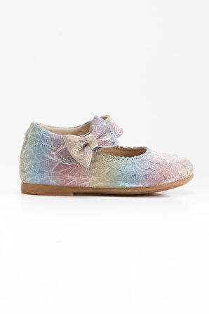 Paqpa Doria Kız Bebek Soft Tabanlı Gökkuşağı Babet AB1001-15