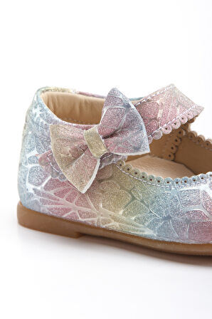 Paqpa Doria Kız Bebek Soft Tabanlı Gökkuşağı Babet AB1001-15