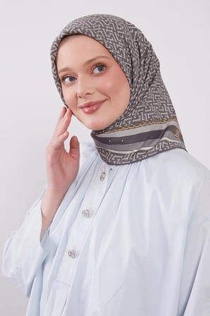 Levidor Royal Eşarp Kemer Desen Gri