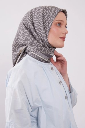 Levidor Royal Eşarp Kemer Desen Gri