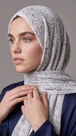 Levidor Müslin Benekli Şal Füme