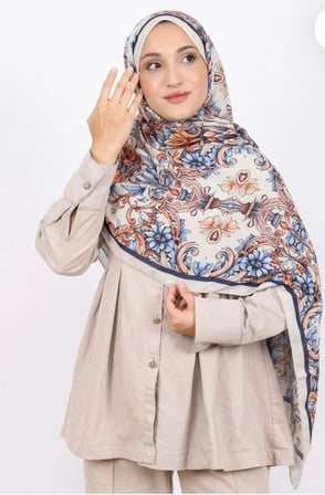 Luissa Bambu Kraş Şal Osmanlı Desen Taş