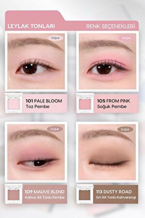 Yumuşak Dokulu, Dökülme Yapmayan Mat Tekli Göz Farı Modern Shadow Matte (103 Office Coral)