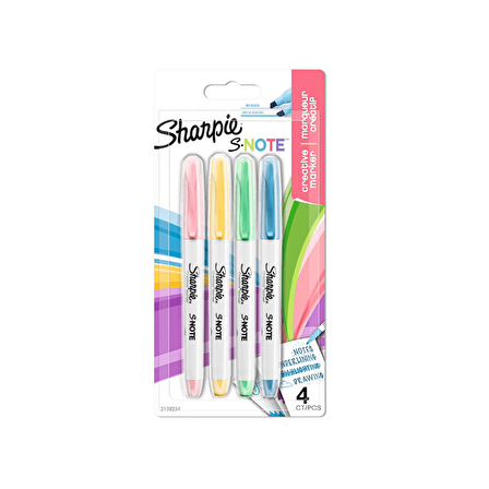 Sharpie Snote Kreatif Makör Karışık 4’lü BLS 2138234