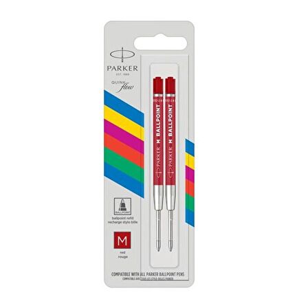 Parker 2'li Tükenmez Kalem Yedeği Kırmızı