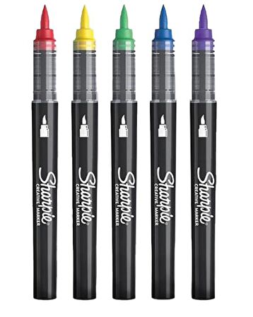 Sharpie Kreatif Marker Fırça Uçlu 5li Akrilik Kalem Seti 2201182