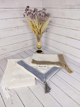 NİVEMESHOME FİLE GRİ 160*220 MASA ÖRTÜSÜ EVLÜKS