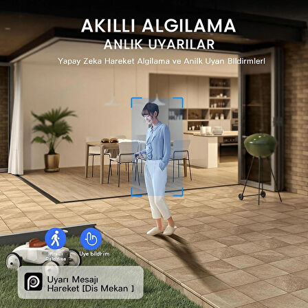 4 Kameralı 8MP 4K WiFi Güvenlik Kamerası – Renkli Gece Görüş IP66