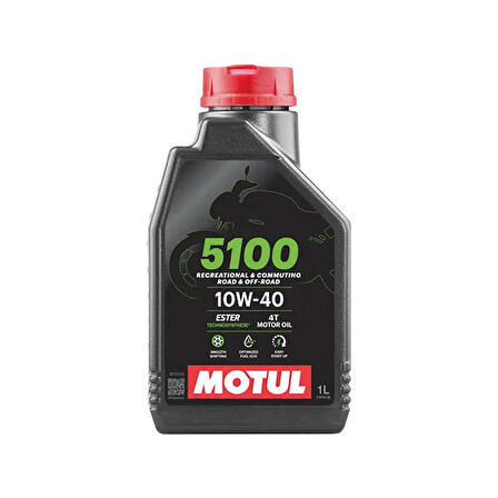 MOTUL 5100 10W40 MOTOSİKLET YAĞI (1 LT)