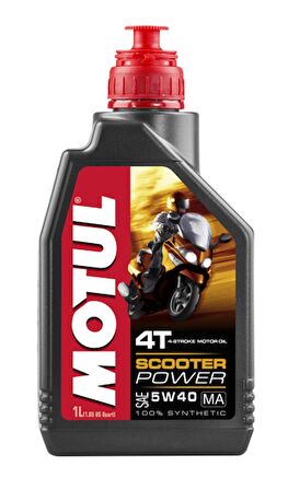 MOTUL SCOOTER POWER 5W40 MA MOTOSİKLET YAĞI (1 LT)