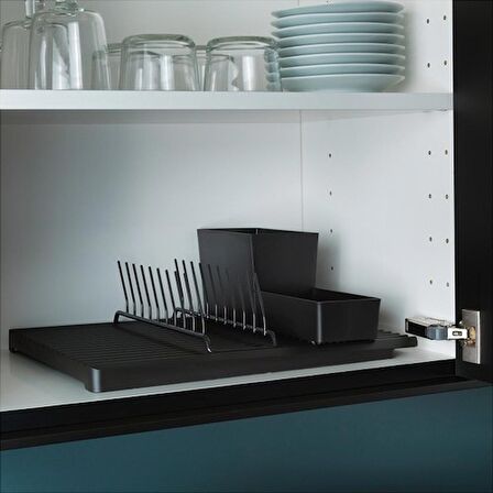 IKEA Rinnig Plasti̇k Si̇yah Çatak Bıçaklık