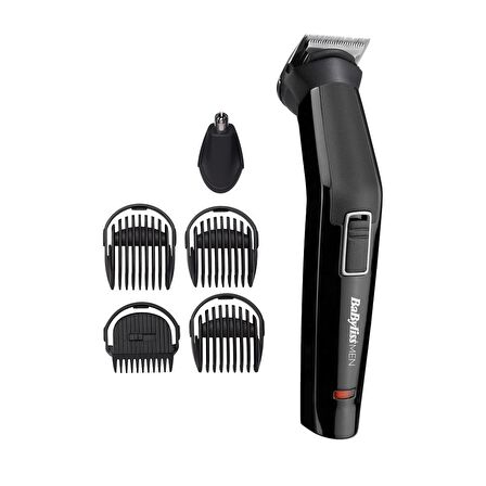 Babyliss MT725E 6 Döner Başlıklı Kablolu+Kablosuz Islak/Kuru Kulak-Burun Çok Amaçlı Tıraş Makinesi 