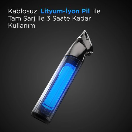 Babyliss E996E 12 Döner Başlıklı Kablosuz Kuru Saç Kesme Makinesi 