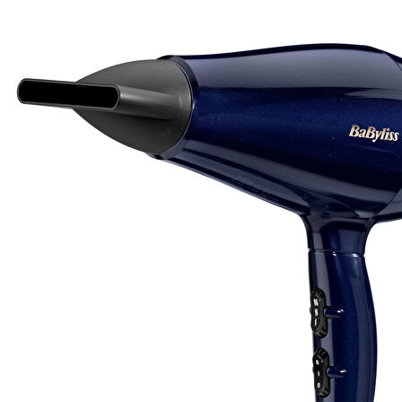BaByliss Saç Kurutma Makinesi Onyx 2000W İtalyan HTDC Motor, Yoğunlaştırıcı Başlık, 3 Kademeli Isı Ayarı, 5911E