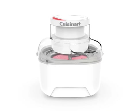Cuisinart Solo Scoops ICEM10E Dondurma ve Sorbe Makinesi - Beyaz (8W, 475 ml Kapasite)