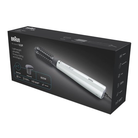 Braun BRAS221E Air Styler AS2.21 IONTEC Saç Kurutma Makinesi ve Şekillendirici, 2 Başlıklı