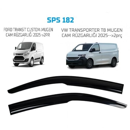 CAM RÜZGARLIĞI SUNPLEX VOLKSWAGEN TRANSPORTER T8 FORD CUSTOM 2025-> EXPERT 2026-> 2Lİ