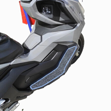 Motosiklet Aksesuar Koruyucu Paspas Falcon C Max 155 UYumlu Gri Kenar Overlok