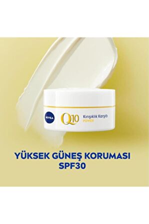 Nivea Q10 2 Adımlı Kırışıklık Karşıtı Bakım Seti,gündüz Kremi Spf30 Ve Cilt Serumu 15 Ml,anında Etki