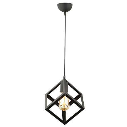 Cup Tekli Sarkıt Siyah Modern Retro Sarkıt Mutfak Salon Sarkıt Avize 