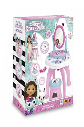 Toys SMB-7600320254  Gabby Makyaj Masası Tabureli