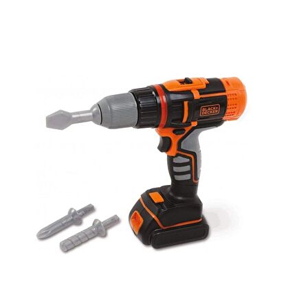 7600360197 Smoby, Black+Decker Elektronik Matkap / 3-7 yaş