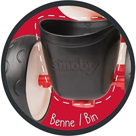 Smoby Rookie 4 Tekerlekli Bingit Bisiklet - Kırmızı 721400