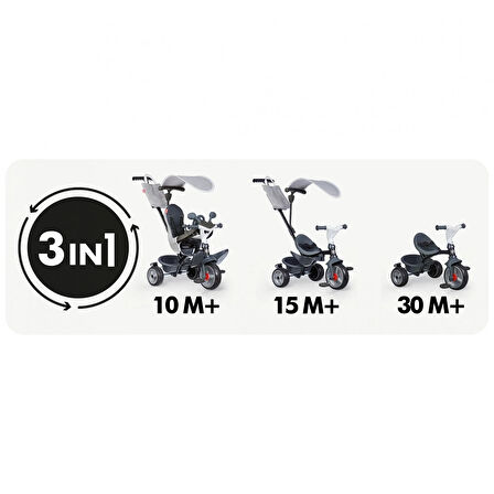 7600741503 Baby Driver Tricycle Grey