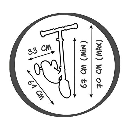 Smoby Ahşap 3W Katlanabilir Scooter 7600750908