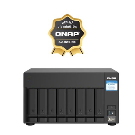 QNAP TS-832PX-4GB RAM 8 HDD YUVALI TOWER NAS (RESMİ DİSTRİBÜTÖR GARANTİLİ)