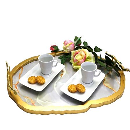 Especial Sidney 19cm Tekli Kahve Sunum Seti Dekorsuz