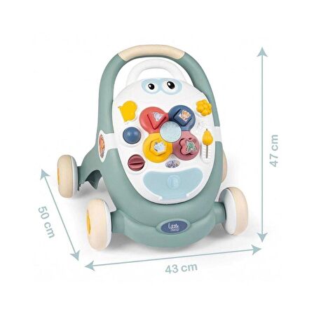 7600140304 Little Smoby 3IN1  Trotty Walker İlk Adım -Smoby FABBATOYS